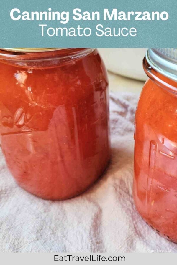 Learn how to can rich, smooth San Marzano tomato sauce at home. Perfect for stocking your pantry with homemade flavor for spaghetti, lasagna and pizza.