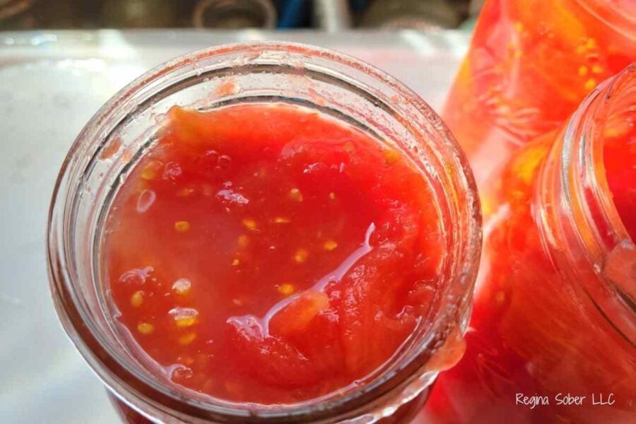 canning whole plum tomatoes