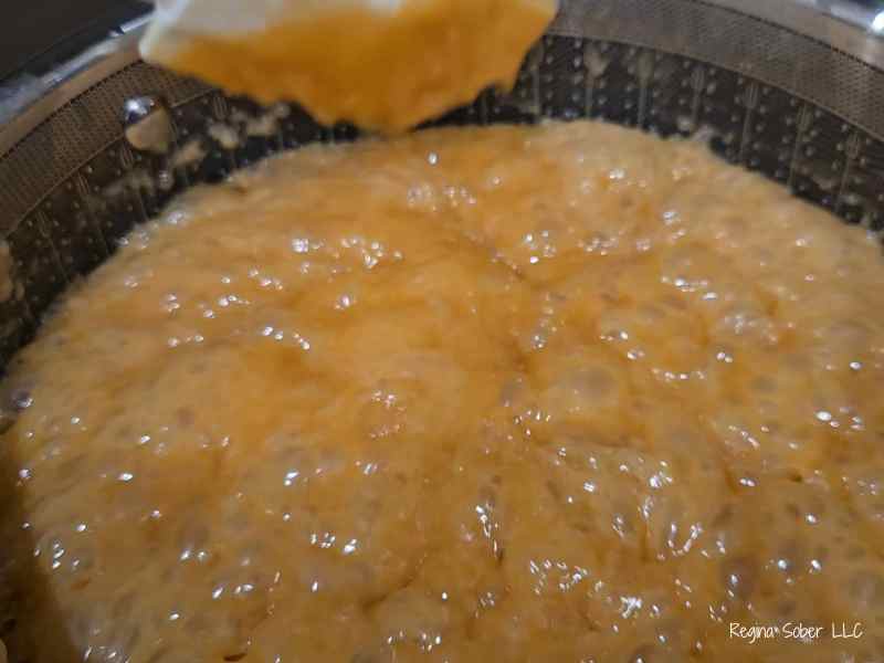 boiling caramel