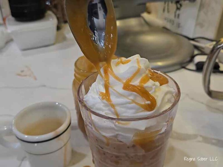 caramel latte coffee