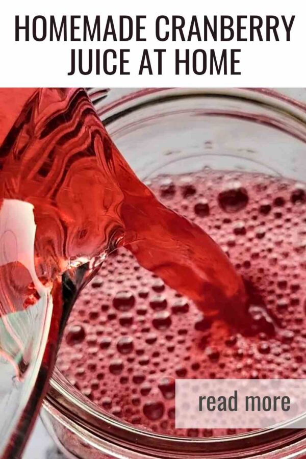 Easy homemade cranberry juice made with fresh cranberries and simple canning steps. Perfect for stocking your pantry for winter.