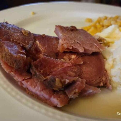 bourbon glazed brown sugar ham