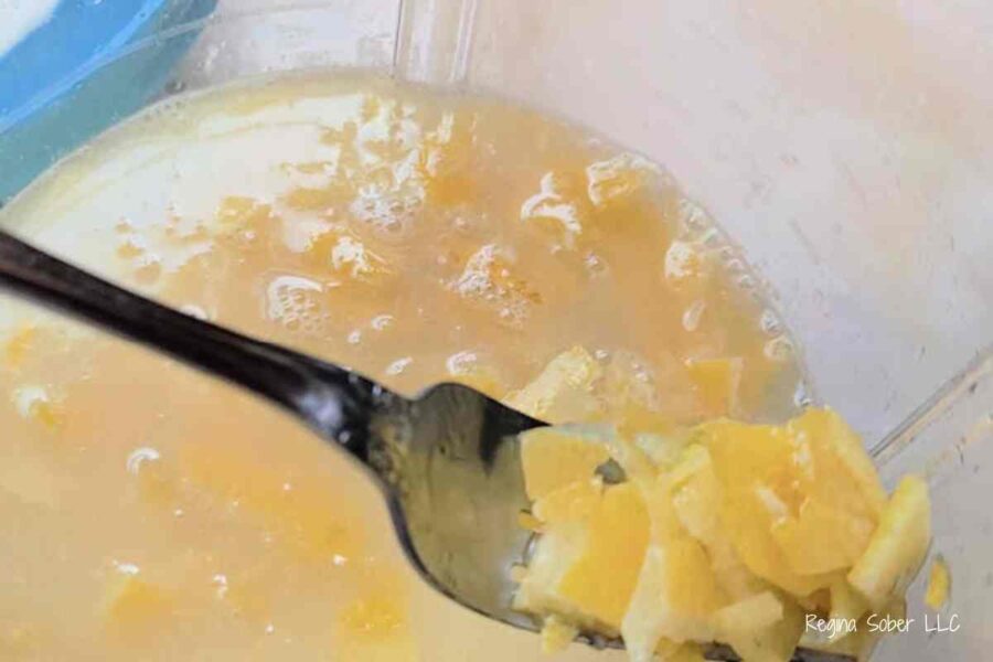 lemons chopped and in lemon juice