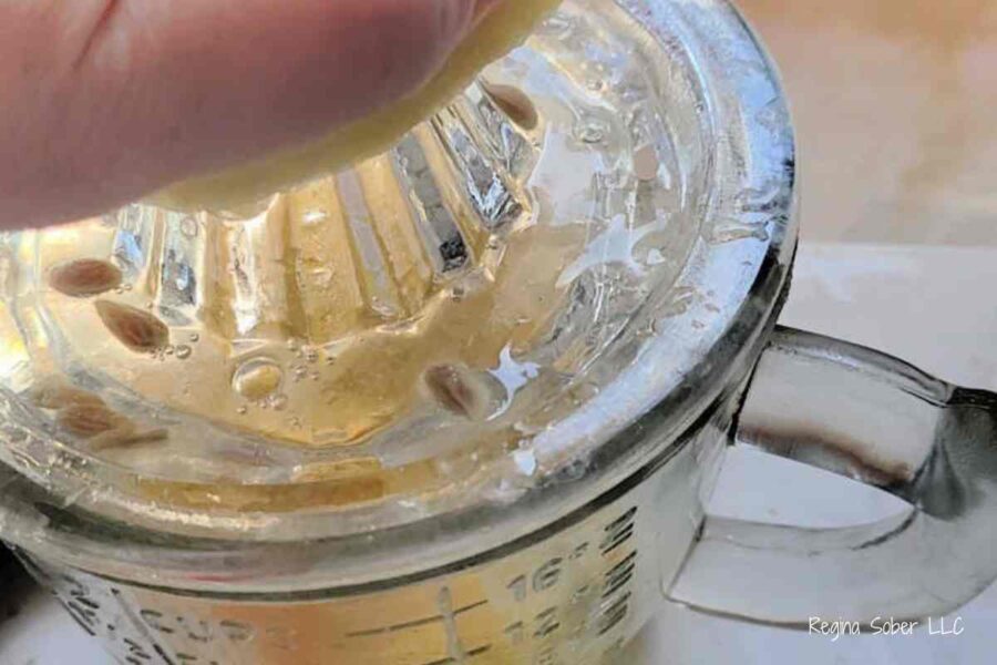 after peeling the lemons, juice to get all the juice for the marmalade
