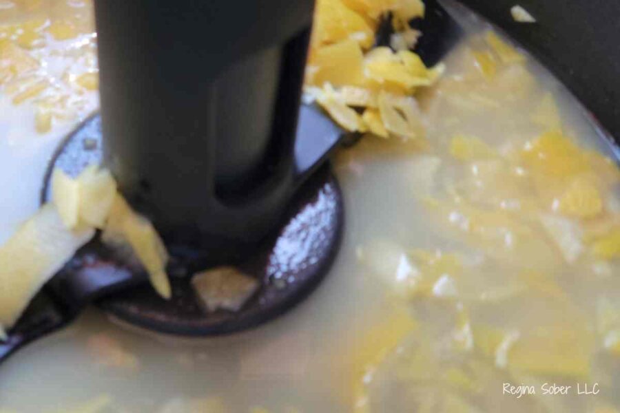 small batch canner with lemon