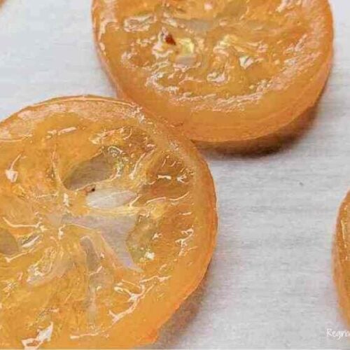 candied lemon slices