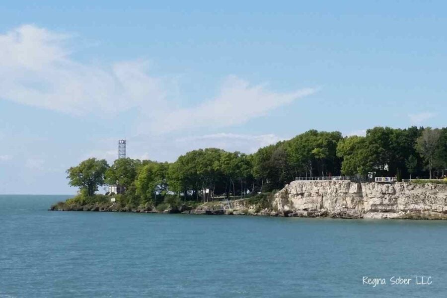 shore with lighthouse