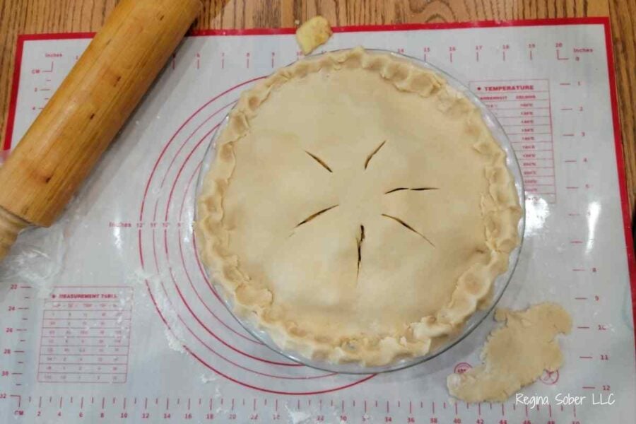 double pie crust part of apple pie recipe