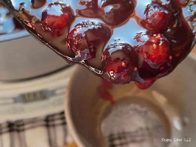 desired consistency for cranberry homemade jam