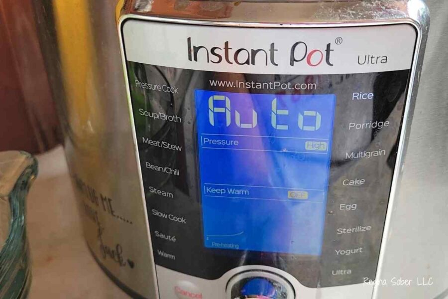 Instant Pot on rice mode
