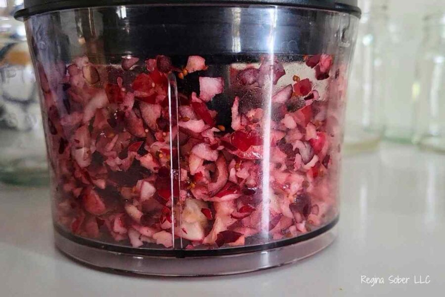 chopped cranberries