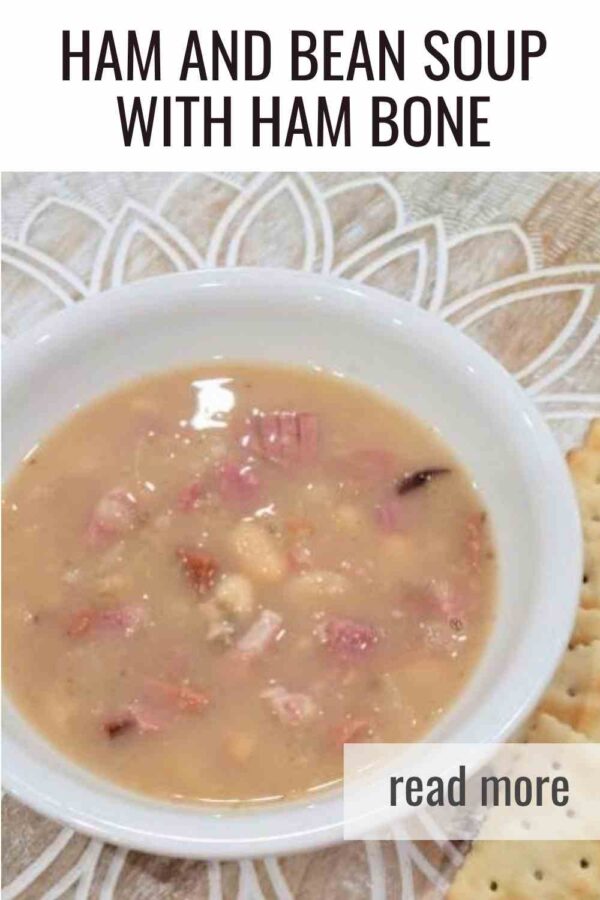 Warm, cozy ham and bean soup made with a leftover ham bone. Simple ingredients, rich flavor, and the perfect way to use holiday ham. This hearty soup thickens naturally and tastes even better the next day.
