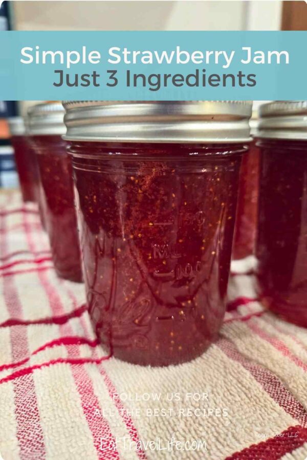 This homemade strawberry jam is super easy to make with just a few simple ingredients and loads of fresh flavor. Perfect for beginners.