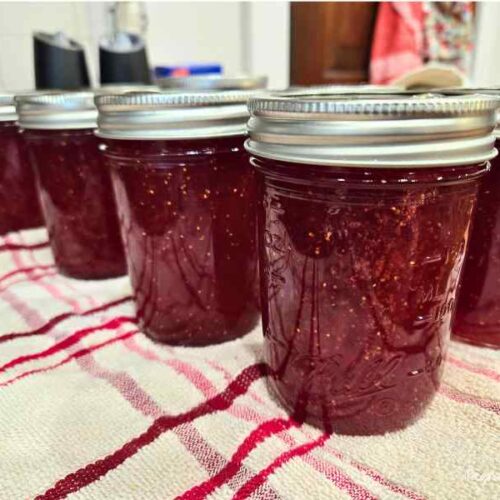 half pint jars strawberry jam