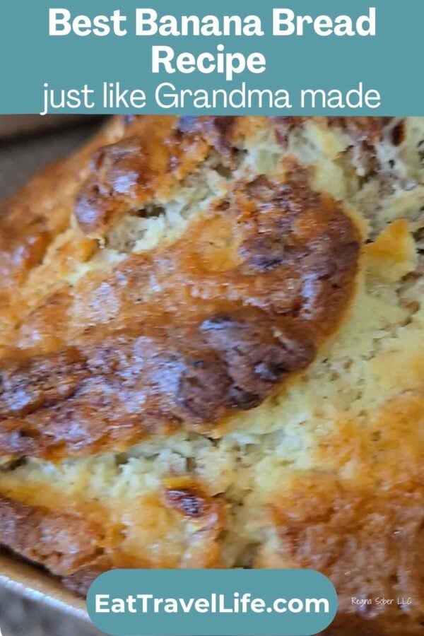 This moist and buttery banana bread is a family favorite. Perfect for ripe bananas and always bakes up soft, tender, and full of flavor.