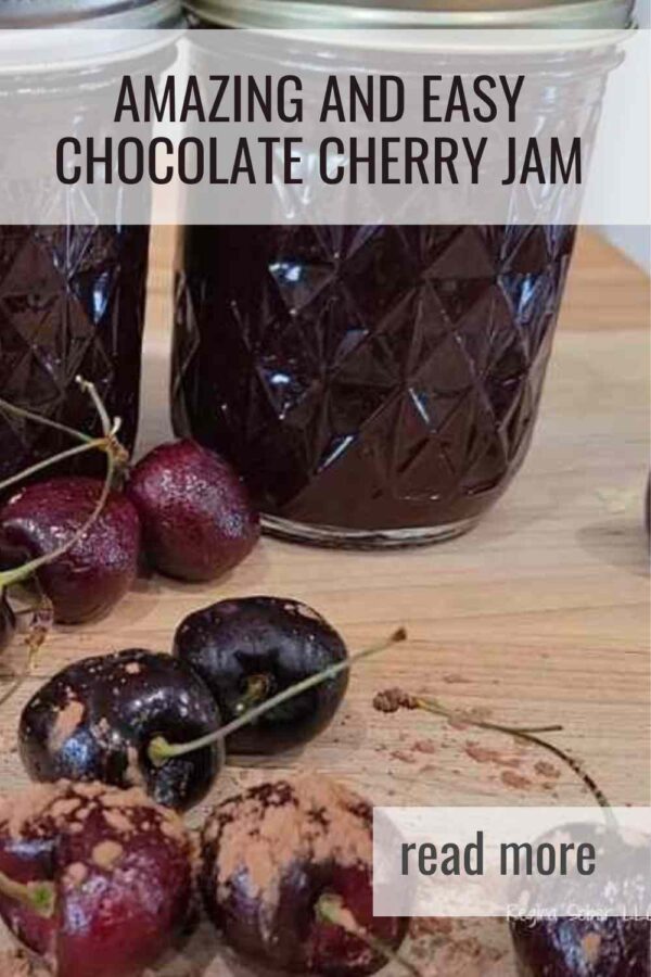 A rich and chocolatey cherry jam inspired by using Ball Canning recipe. Perfect for canning, gifting, and desserts.