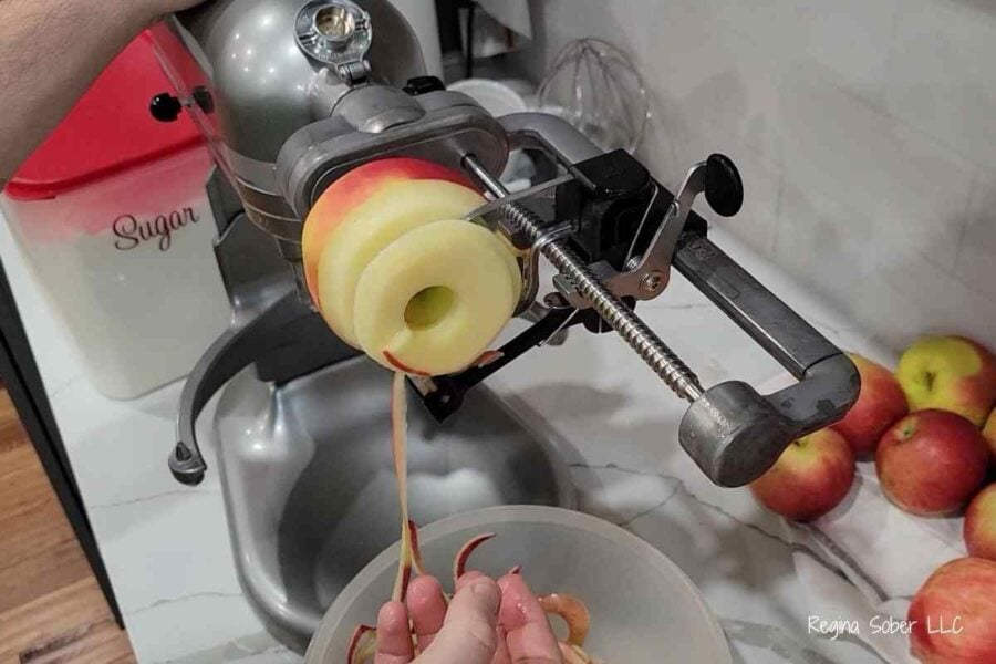 peeling to can apples