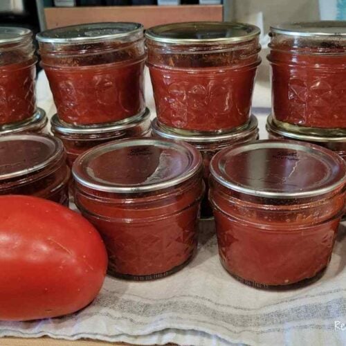 make Homemade tomato paste from tomato purée