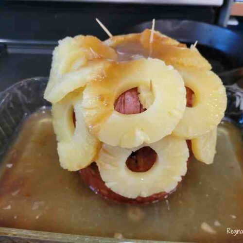 pineapple brown sugar glaze on ham