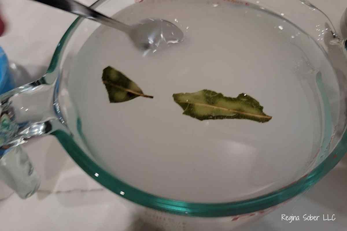 turkey brine in large glass measuring cup
