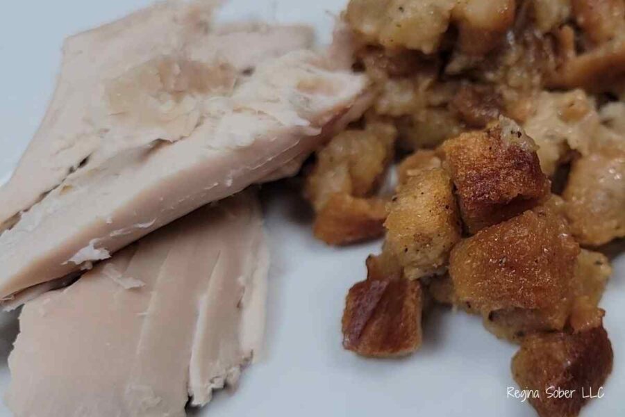 slow cooked turkey made with brine