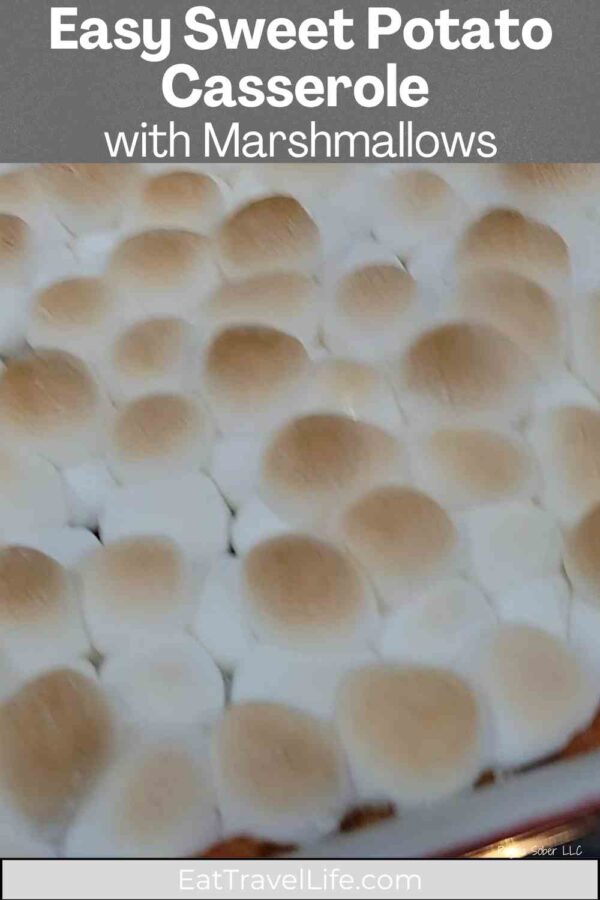 Creamy sweet potato casserole topped with gooey marshmallows. Perfect holiday side dish that’s simple to make ahead.