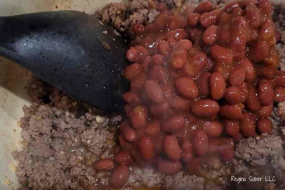 chili beans in ground beef