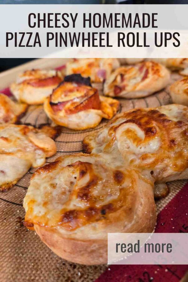These cheesy pizza pinwheels are the ultimate party appetizer. Made with store-bought dough, pepperoni, and mozzarella, the roll ups bake golden in minutes and are perfect for dipping. Crowd-pleasing and kid-approved!