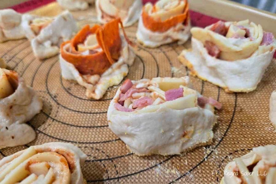 give the rolls a little space on the baking sheet they will pull a little