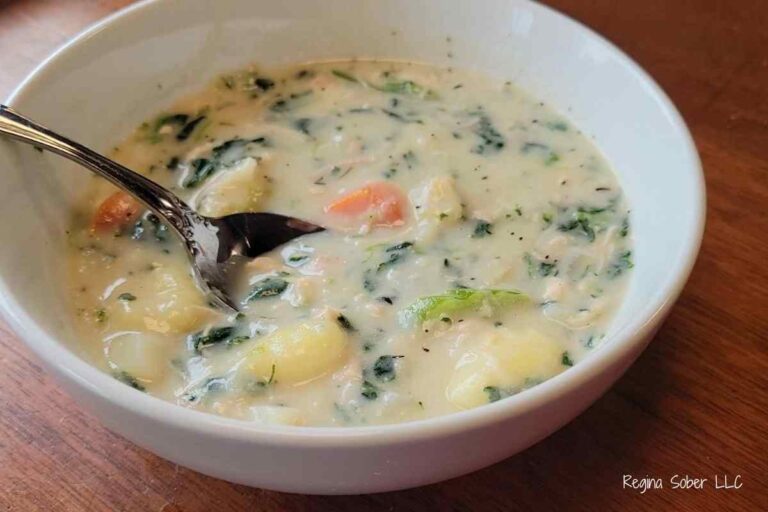 bowl of gnocchi soup