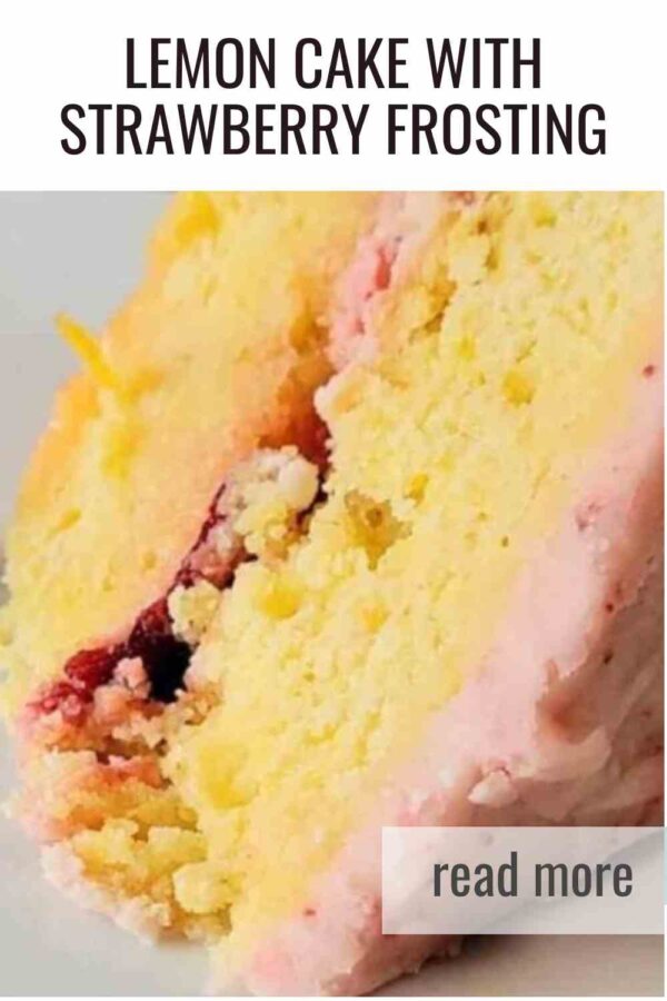 Triple lemon flavor topped with creamy strawberry frosting. Bake as cupcakes or a show‑stopping layer cake.