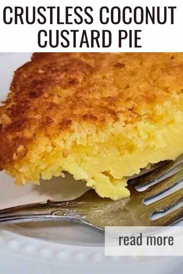 A creamy old fashioned coconut custard pie that makes its own crust. Simple blender recipe for an easy farmhouse dessert.