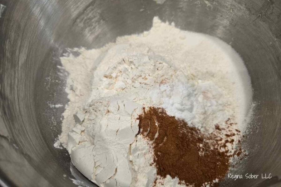 mix dry ingredients separate from the wet ingredients