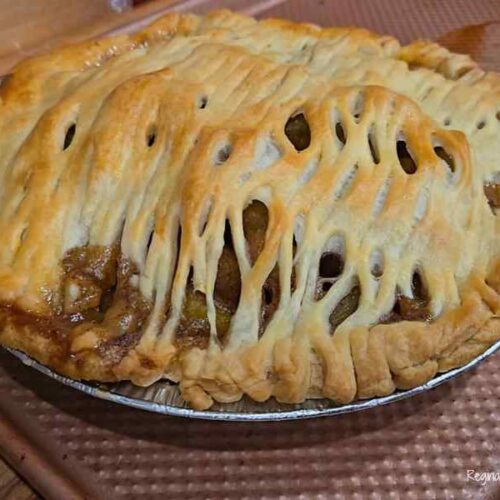 mock apple zucchini pie