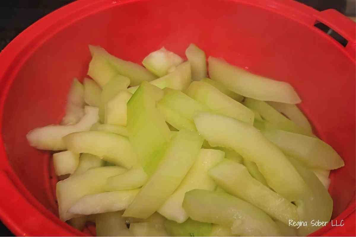 translucent zucchini