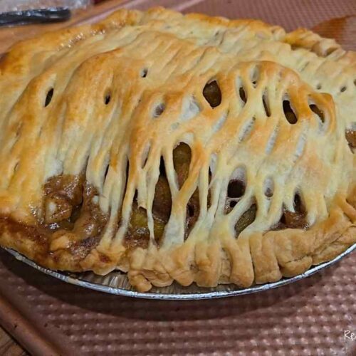 mock apple zucchini pie
