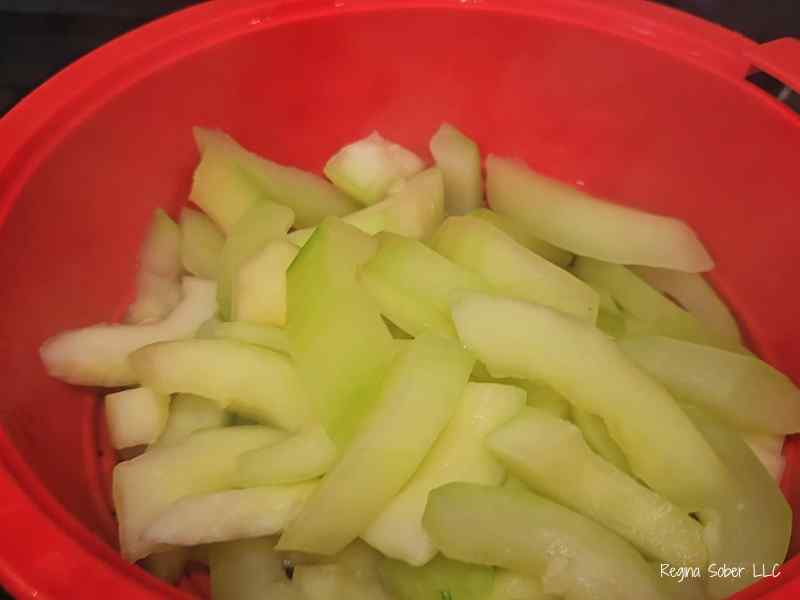 translucent zucchini