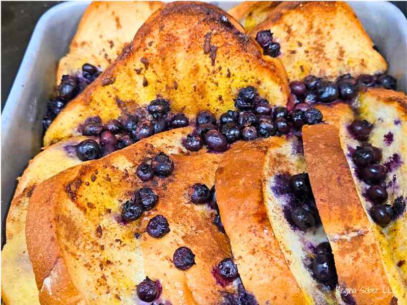 baked blueberry french toast