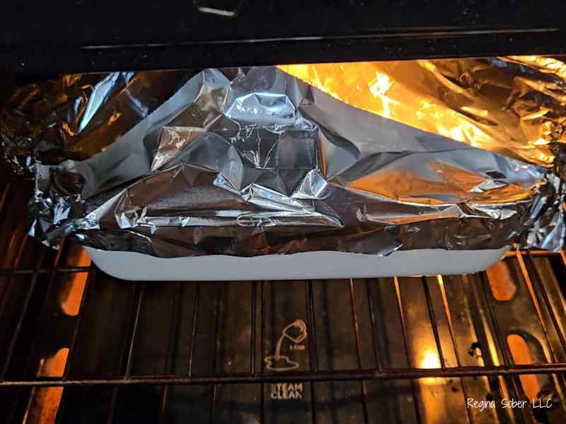aluminum foil over ham in oven