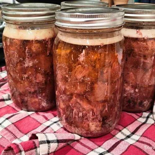 beef roast canned in quart jars