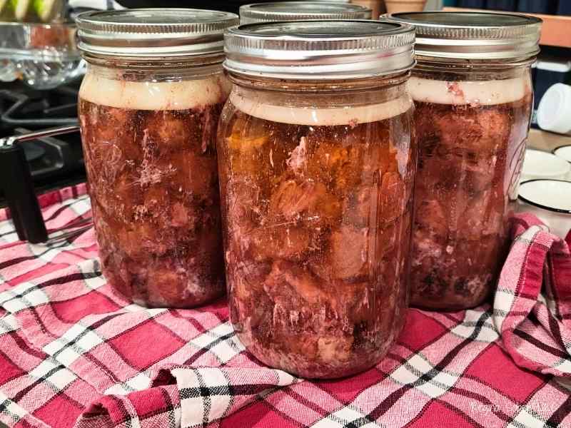 beef roast canned in quart jars
