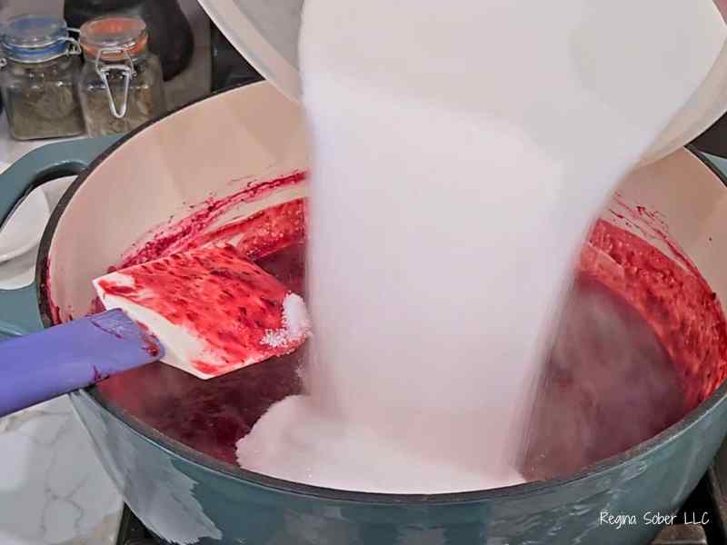 granulated sugar into jam s