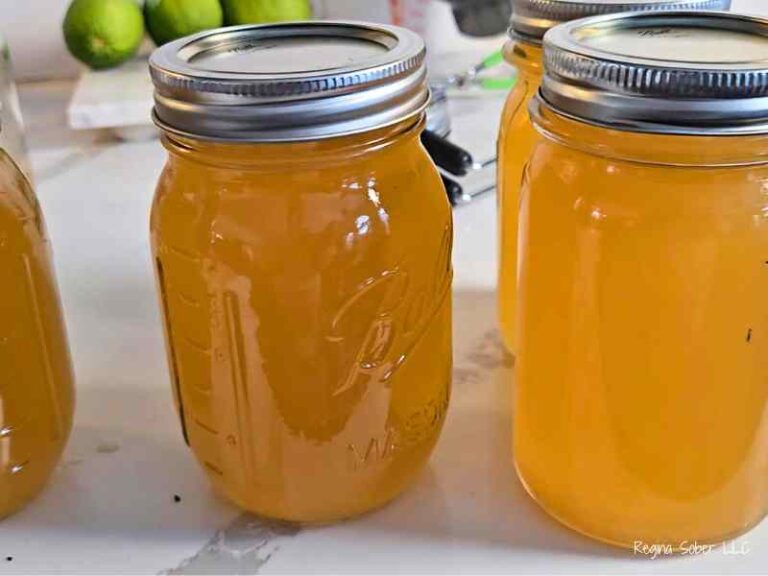 jars of processed chicken stock