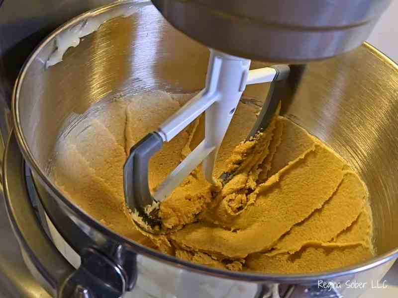 creamed butter and sugar