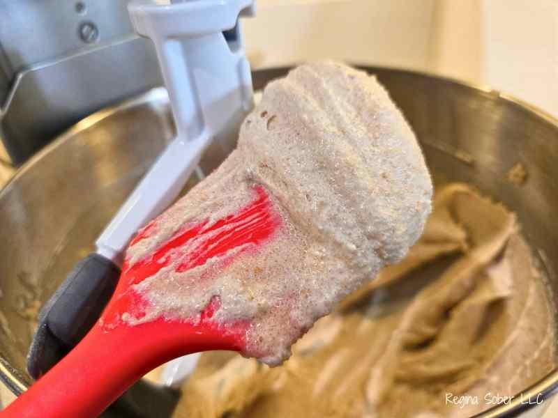 browned butter and brown sugar mixed together until smooth