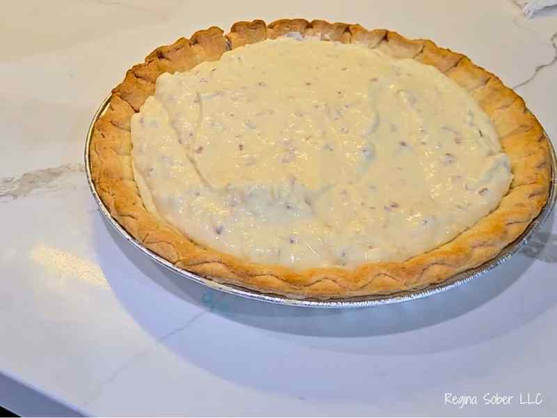 coconut cream pie is a chilled dessert perfect for summer