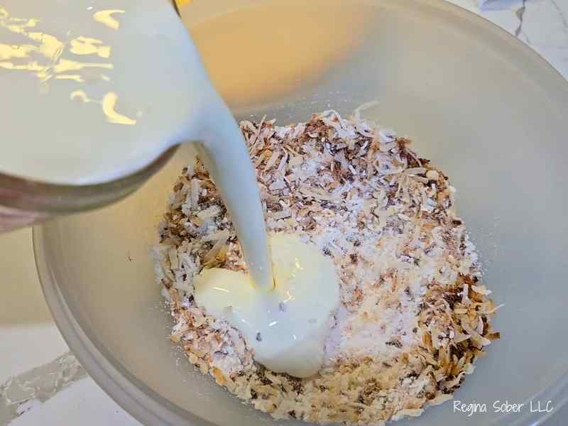 using heavy cream instead of milk gives a rich flavor to this coconut pie