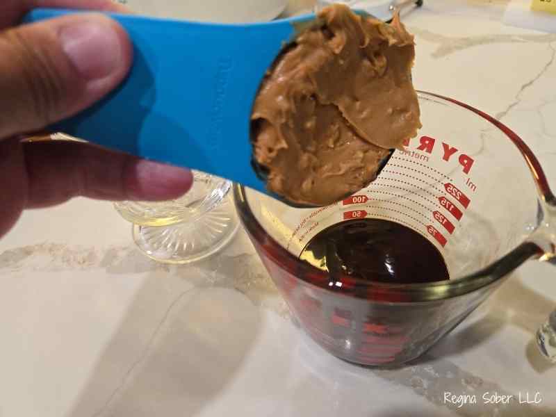 adding crunchy peanut butter for a crunch