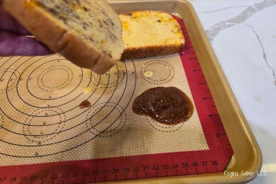 add a teaspoon of the cinnamon sugar under the soaked French Toast bread